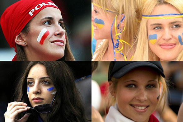 欧洲杯,激情女球迷图片